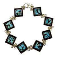 دستبند نقره تاج گوهر کد TG70