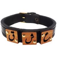 دستبند چرمی شهر شیک طرح عشق مدل D226 - Shahr Shik D226 Love Leather Bracelet