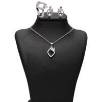 ست نقره شهر جواهر مدل SJS-SER035 Shahrejavaher SJS-SER035 Silver Set