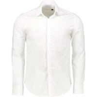 پیراهن آستین بلند سفید مردانه پبونی مدل BW PEBONI BW long sleeve coton shirt