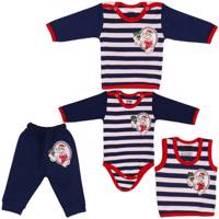 ست لباس نوزاد پوشیران مدل 001 بسته 4 عددی Pooshiran 001 Baby Clothing Set Pack Of 4