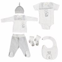 ست لباس نوزادی عزیز ببه مدل 005172 Aziz Bebe 005172 Baby Clothes Set