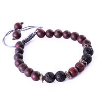 دستبند مردانه سنگ طبیعی گالری هـ مدل Blood Stone He Gallery Blood Stone Natural beaded Stone bracelets