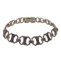 دستبند نقره تاج گوهر مدل TG272