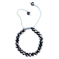 دستبند عود مدل 100105 طرح کریستال نقره ای Oood 100105 Cristal Silver Bracelet