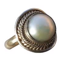 انگشتر نقره گالری مروارید کد 6210