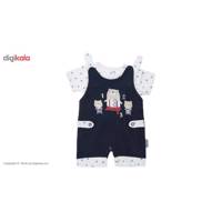 ست لباس پسرانه آدمک مدل 2104001N Adamak 2104001N Baby Boy Clothing Set