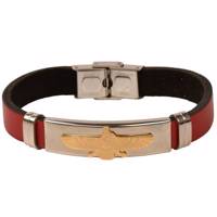 دستبند چرمی کهن چرم طرح فروهر مدل BR26-12 Kohan Charm Farvahar BR26 Leather Bracelet