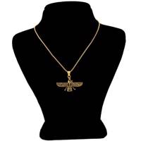 گردنبند بهارگالری مدل فروهر نگین دار