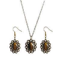 نیم ست آدرینا گالری طرح چشم ببر کد SM2025 Adrina Gallery Tiger Eye SM2025 Half set