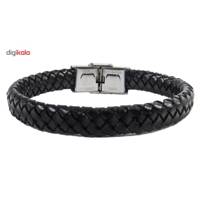 دستبند چرم طبیعی گالری حامد مدل bl4017 - Hamed gallery Bl4017 leather Bracelet