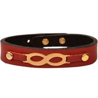 دستبند چرمی کهن چرم طرح بی نهایت مدل BR30-2 Kohan Charm Unlimited BR30-2 Leather Bracelet