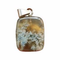 آویز گردنبند نقره عقیق پارس مدل A044 pars agate A044 Silver Necklace