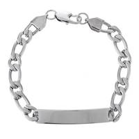 دستبند زنجیری پلاک دار جی دبلیو ال مدل BM112 JWL BM112 Bracelets
