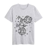 تی شرت ماسادیزان مدل دوچرخه سنگی کد 242 Masa Design Tshirt Stone Bike 242