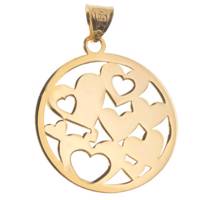 آویز گردنبند طلا 18 عیار رزا مدل N118 Rosa N118 Gold Necklace Pendant Plaque