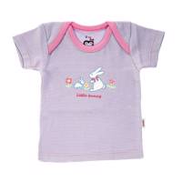 تی شرت آستین کوتاه نوزادی آدمک مدل Little Rabbit - Adamak Little Rabbit Baby T Shirt With Short Sleeve