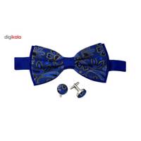 ست پاپیون و دکمه سردست ترمه کد TP005 Termeh TP005 BowTie and Cufflinks Set