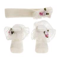 ست هدبند و جوراب نوزادی یومسه مدل 4002WS Yumese 4002WS Baby Headband And Socks Set