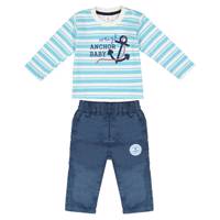 ست تی شرت و شلوار پسرانه نوزادی TOFFY HOUSE مدل ANCHOR BABY