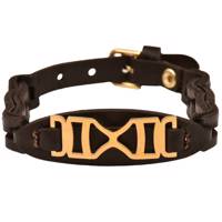 دستبند چرمی کهن چرم مدل BR67-7 Kohan Charm BR67-7 Leather Bracelet