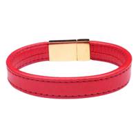 دستبند چرمی آتیس کد I1000RED - Atiss I1000RED Leather Bracelet