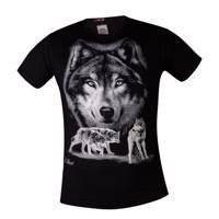 تیشرت آستین کوتاه مردانه لایقی طرح Wolf