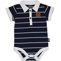 زیر دکمه دار آستین کوتاه نیلی مدل Navy Blue Stripes Nili Navy Blue Stripes Under Button With Short Sleeves