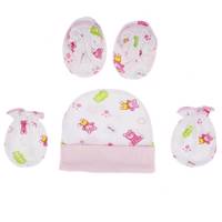 ست کلاه دستکش و پاپوش نوزادی مدل Bear Bear Hat Gloves and Socks