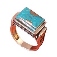 انگشتر نقره فیروزه بلو استون مدل 396110202 Blue Stone 396110202 turquoise
