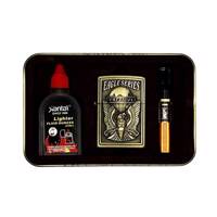 ست هدیه فندک و بنزین جاتای مدل Black Eagle Jiantai Black Eagle Lighter with Fuel gift Set