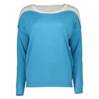 پلیور نخی یقه گرد زنانه Women Cotton Round Neck Sweater