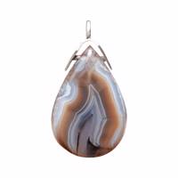 آویز گردنبند نقره عقیق پارس مدل A046 pars agate A046 Silver Necklace