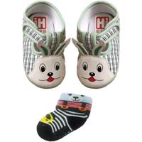 ست جوراب و پاپوش Hi baby مدل خرگوش Rabbit Hi baby Socks And footwear Set