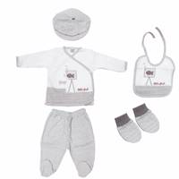 ست لباس نوزادی گایه مدل 702Gray Gaye 702Gray Baby Clothes Set