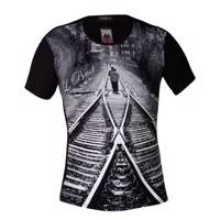 تیشرت آستین کوتاه مردانه لایقی طرح Train