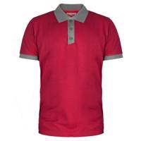 پولوشرت مردانه سیمپل مدل KAJ-Red-Grey simplewears