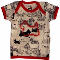 تی شرت آستین کوتاه نوزادی آدمک مدل Dog - Adamak Dog Baby T Shirt With Short Sleeve