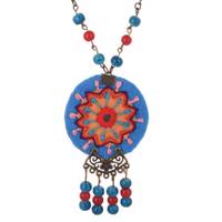 گردنبند سوزن دوزی گالری آرژه طرح خورشید مدل 00-22 Arzhe 22-00 Sun Needlework Necklace