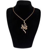 گردنبند آی جواهر طرح فاطمه طلایی کد ge1100107 ijavaher 1100107ge fatemeh gold necklace