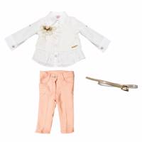 ست لباس مینی گرلز مدل 8046 Minigirls 3810Pink Patch Clothes