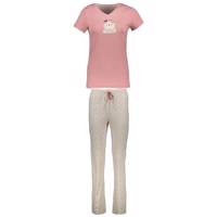 ست تی شرت و شلوار زنانه ناربن مدل سمور خوابالو 968 Narbon 968 T-Shirt And Pants For Women