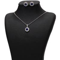 نیم ست نقره شهر جواهر مدل SJS-SE020