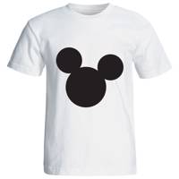 تی شرت آستین کوتاه گورانا طرح میکی موس سفید 12213 Mickey mouse