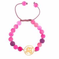 دستبند نوژین مدل دی صورتی - Nojin Pink Dey Bracelet