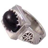 انگشتر نقره تاج گوهر مدل TG207