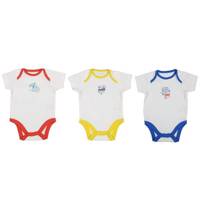 ست زیر دکمه دار آستین کوتاه مادرکر مدل W930671 بسته 3 عددی Mothercare W930671 Under Button With Short Sleeves Set Pack Of 3