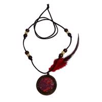 گردنبند چوبی آمیتیس مدل GCHPR