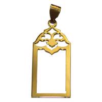 آویز گردنبند طلا 18 عیار پندار گلد مدل AG52 Pendar Gold AG52 Gold Necklace Pendant Plaque