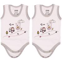 ست زیر دکمه دار رکابی پوشیران مدل Little Bear Bebay - بسته 2 عددی Pooshiran Little Bear Bebay Under Button Singlet Set Pack Of 2